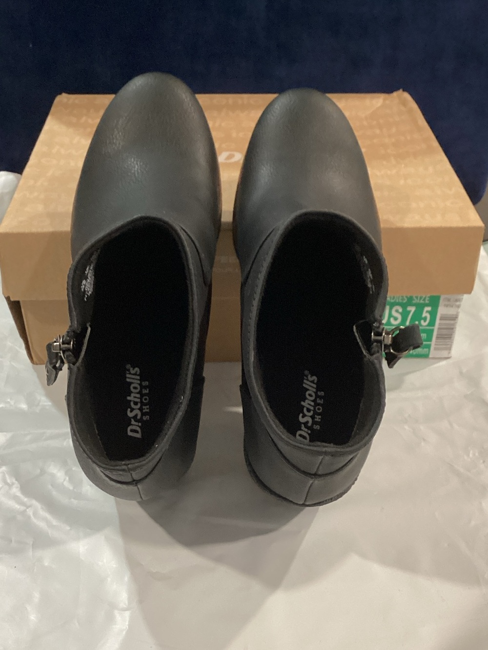 Dr. Scholl’s Been There Black Wedge Ankle Booties Women’s 7.5 M NIB - Picture 5 of 7